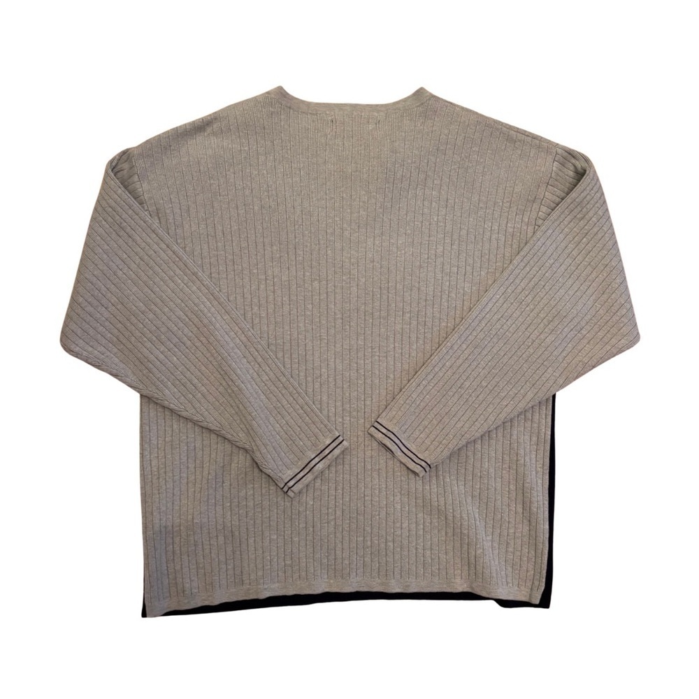 Private Member Y2K Men's Gray and Navy Sweater - Picture 3 of 3